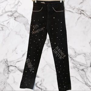 TAMORAH MARIE vintage high rise embelleshed denim